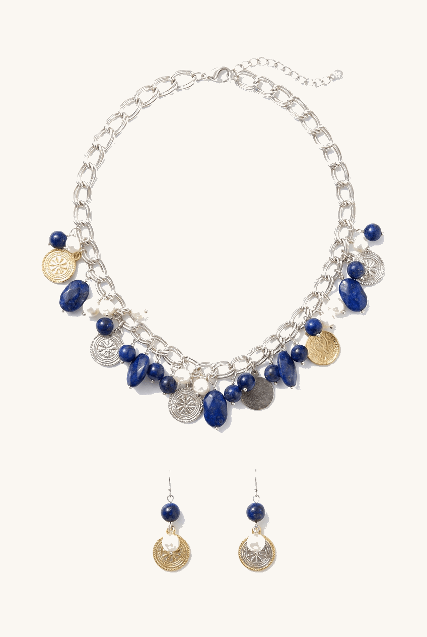 Tahitian Pearl Necklace & Earring Set
