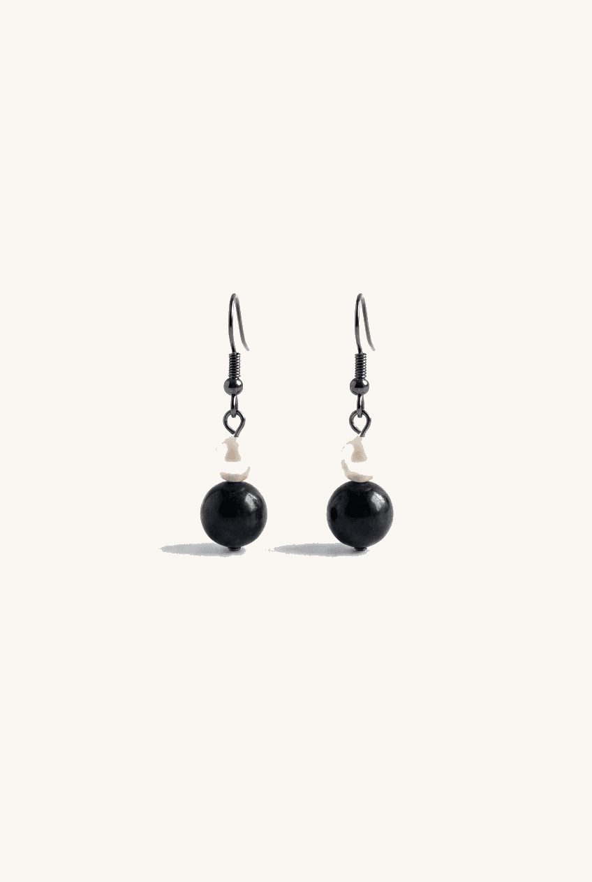 Freshwater Pearl & Stone Earrings