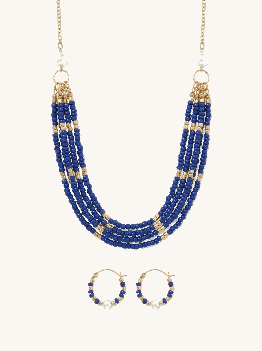Freshwater Pearl & Stone Jewelry Set