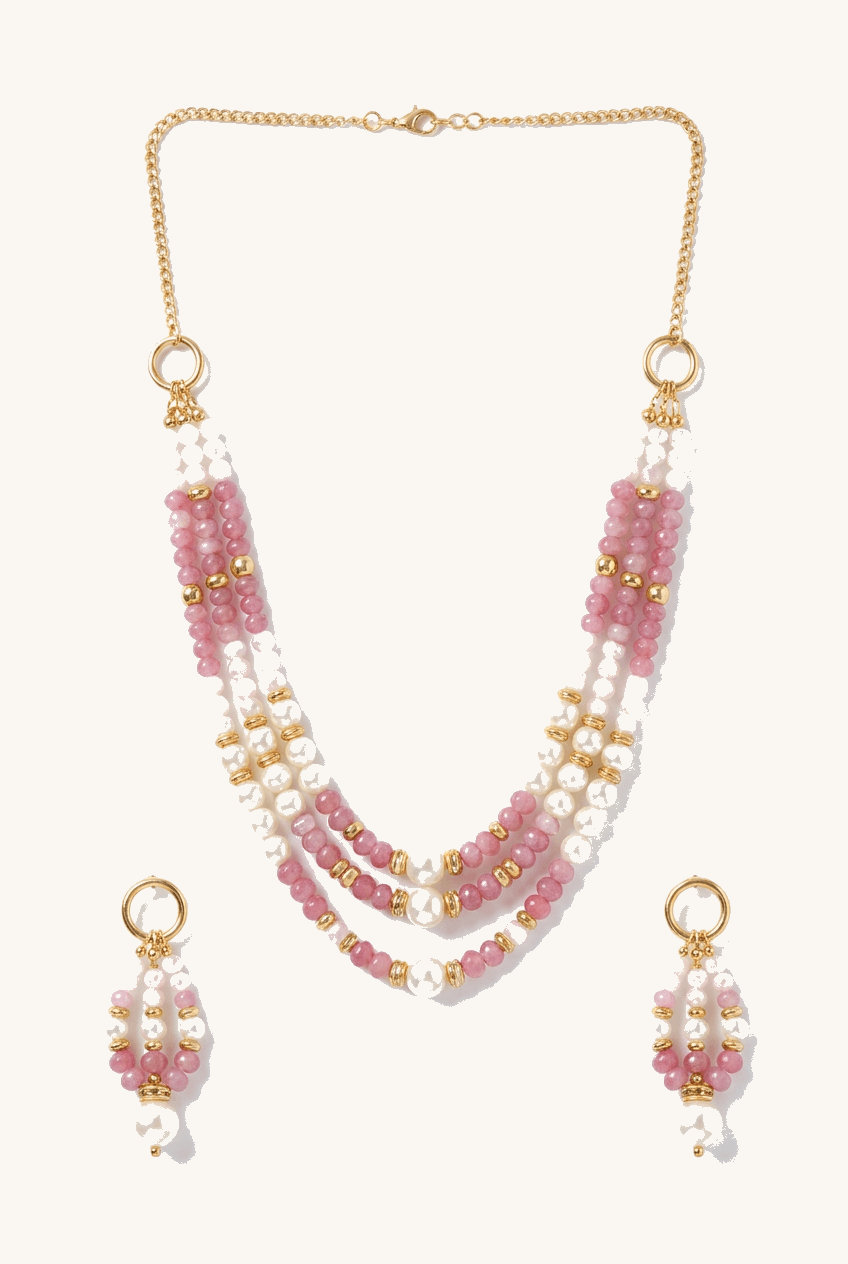 Freshwater Pearl & Stone Jewelry Set